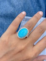 Turquoise Diamond Ring
