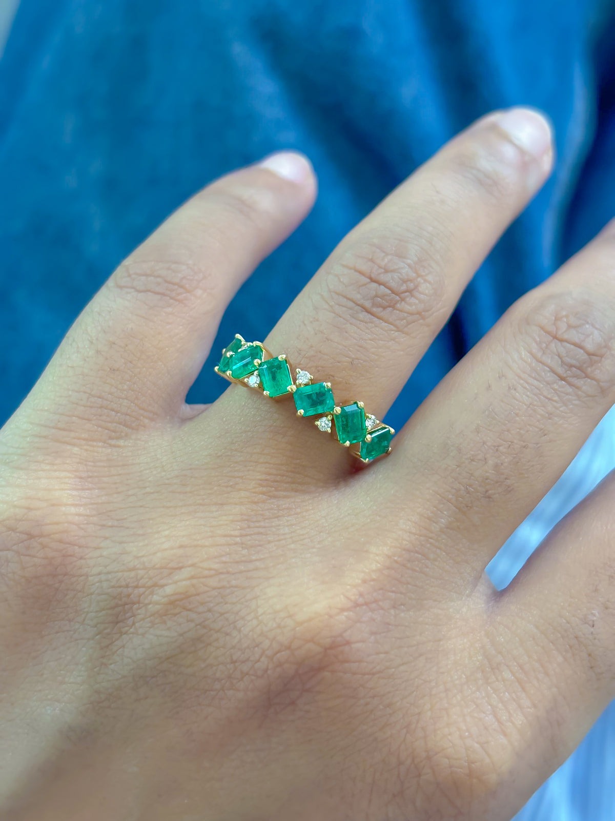 Emerald Diamond Ring