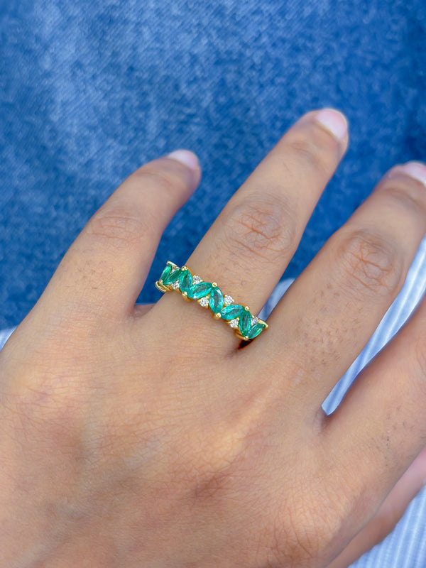 Emerald Diamond Ring