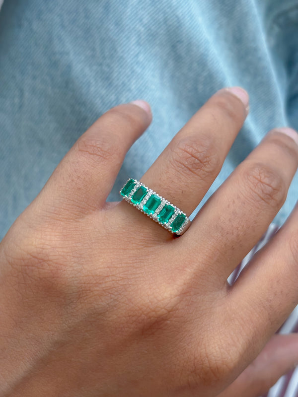 Emerald Diamond Ring