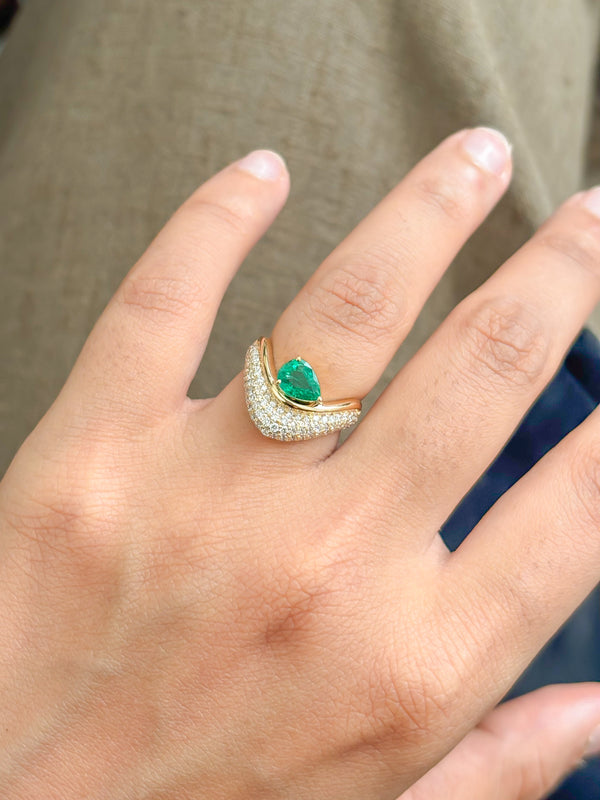 Diamond Emerald Ring