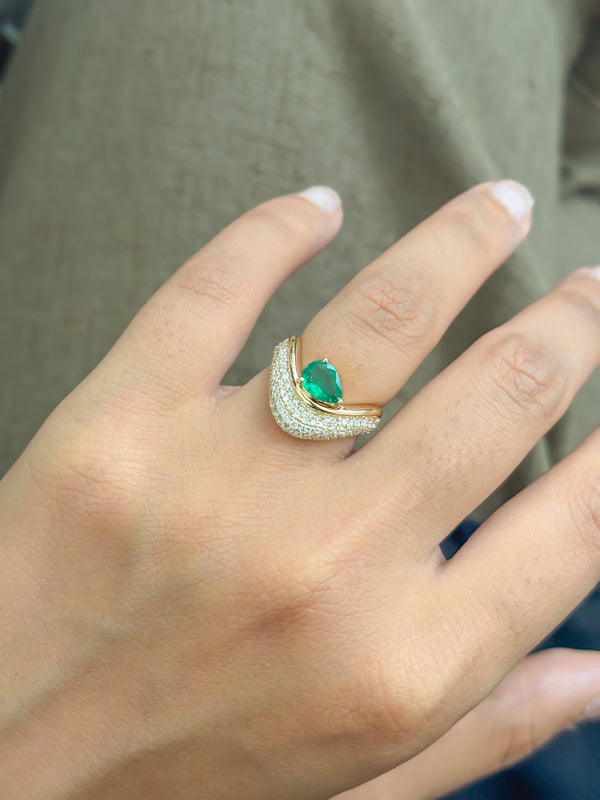 Diamond Emerald Ring