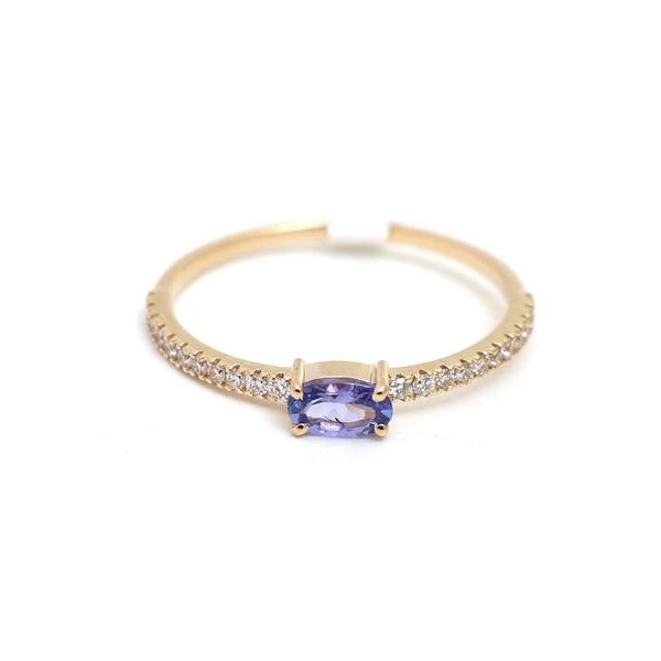 Tanzanite Diamond Ring