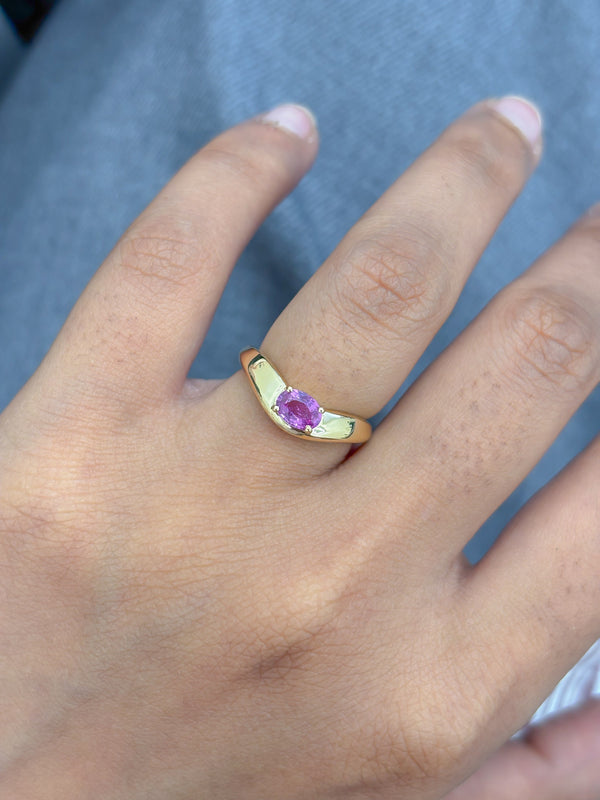 Pink Sapphire Ring