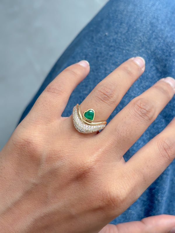 Diamond Emerald Ring