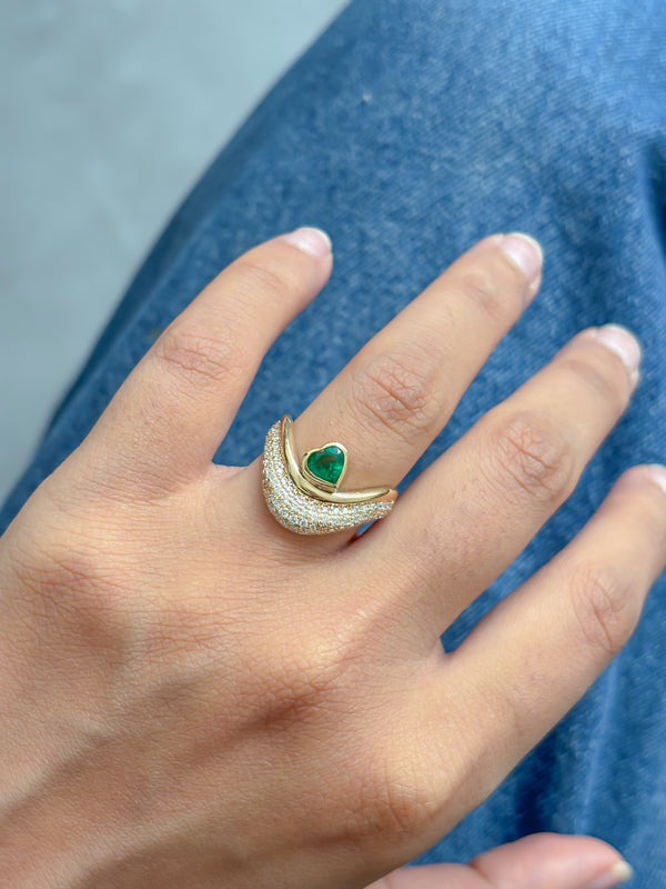 Diamond Emerald Ring