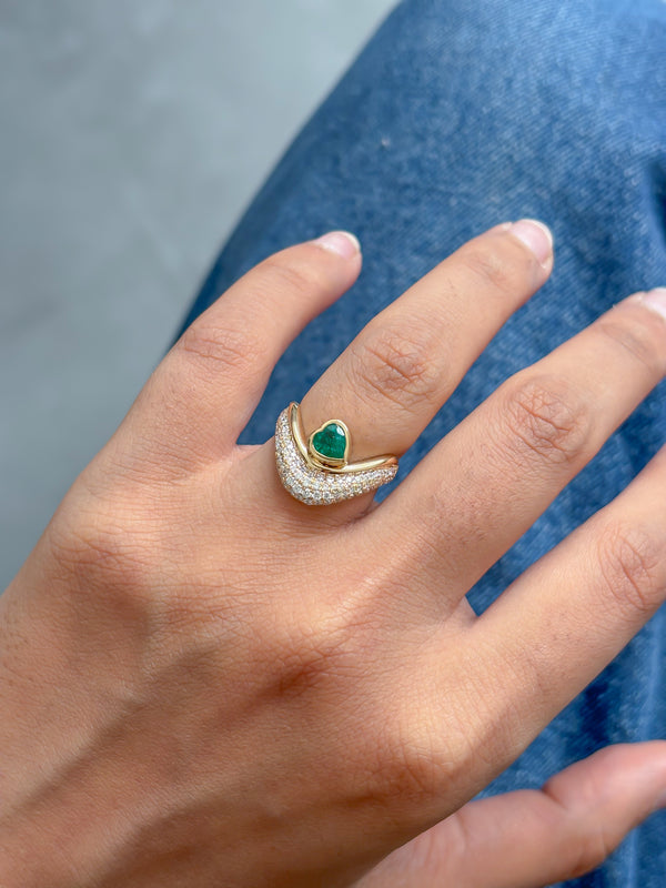 Diamond Emerald Ring