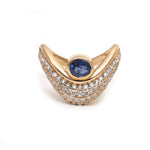 Diamond Blue Sapphire Ring