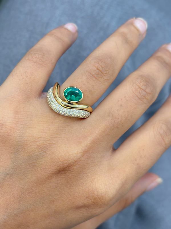 Emerald Diamond Ring