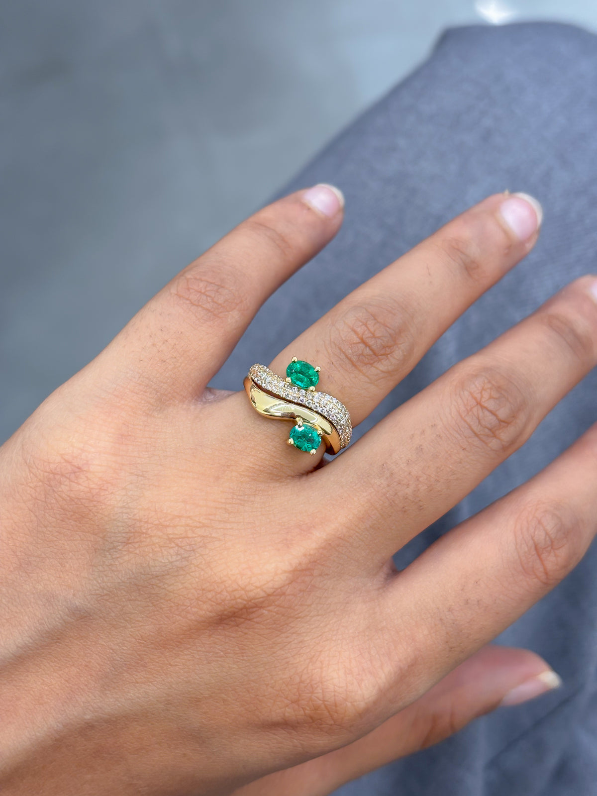 Emerald Diamond Ring