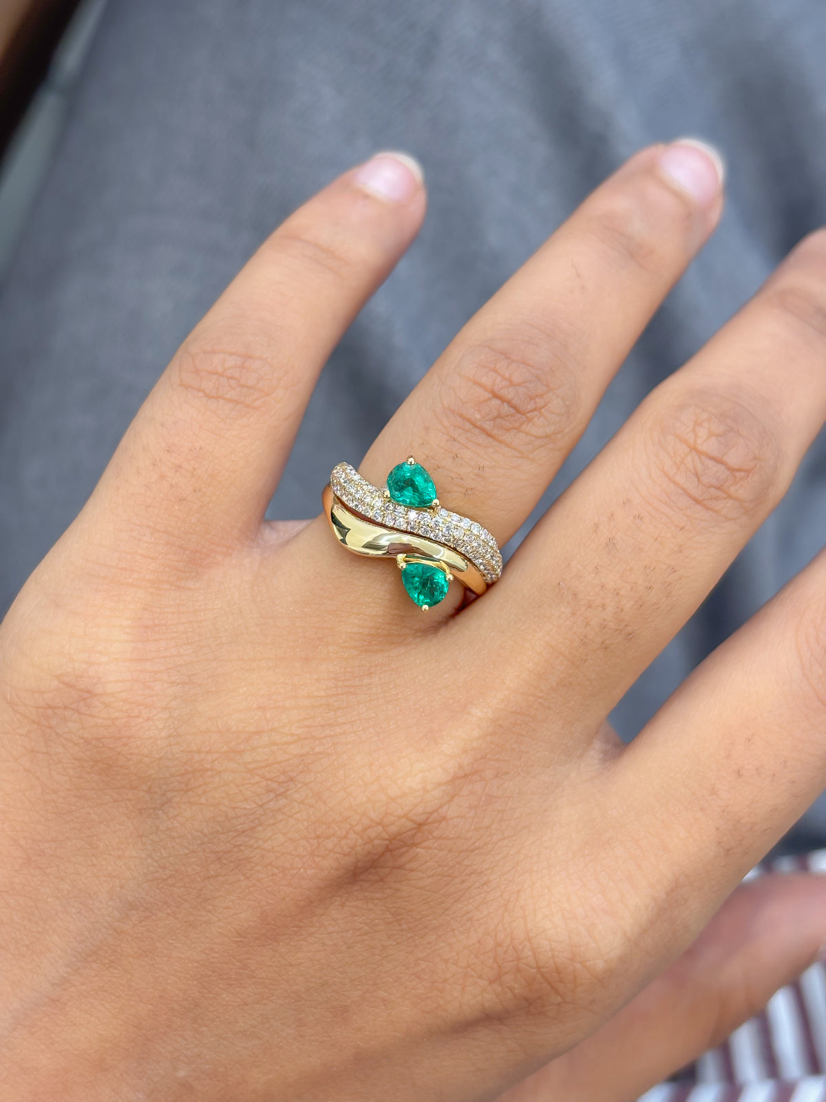 Emerald Diamond Ring
