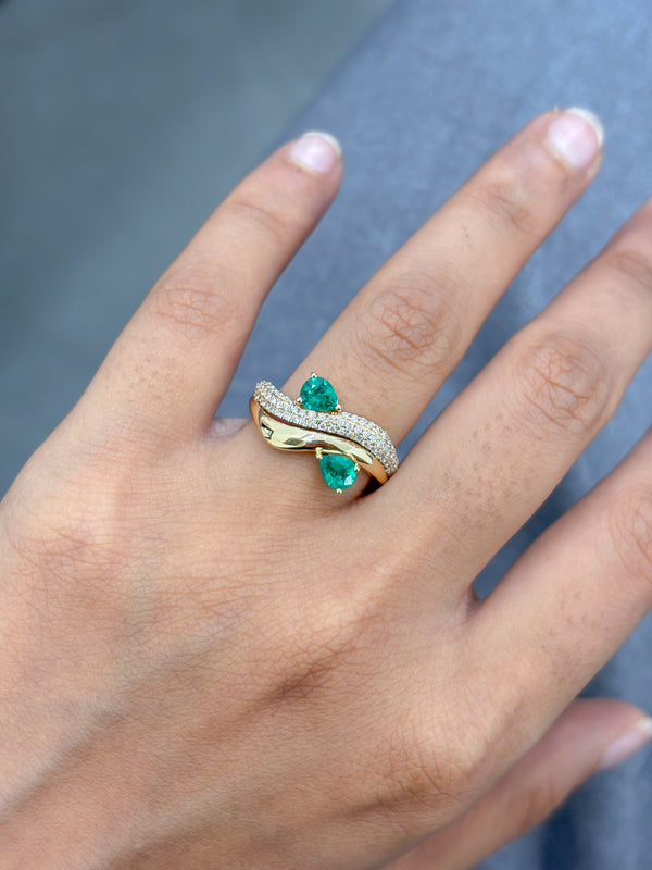 Emerald Diamond Ring