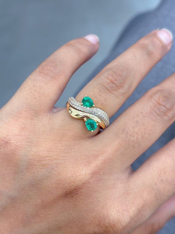 Emerald Diamond Ring