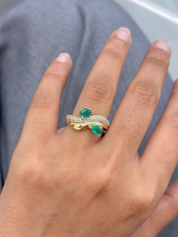 Emerald Diamond Ring
