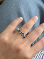 Rainbow Sapphire Ring
