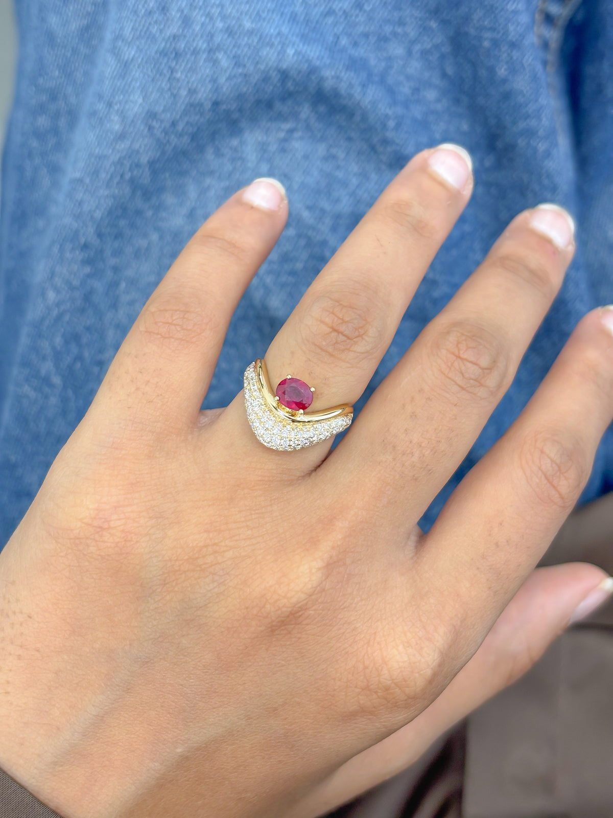 Ruby Diamond Ring