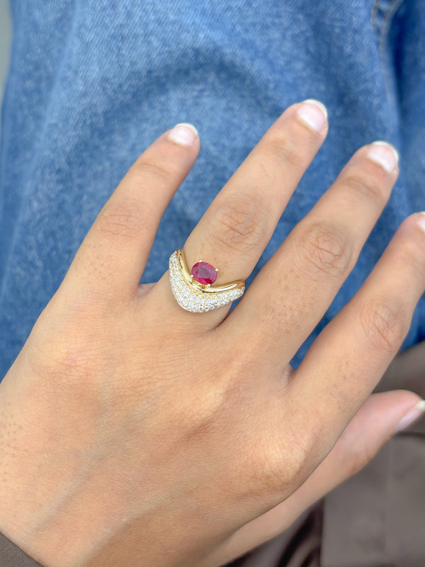 Ruby Diamond Ring