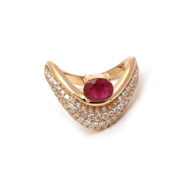 Ruby Diamond Ring