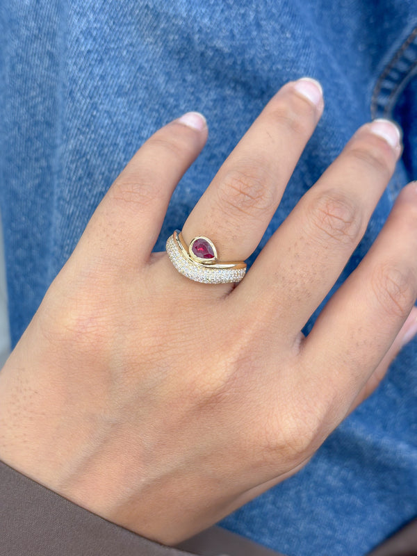 Diamond Ruby Ring