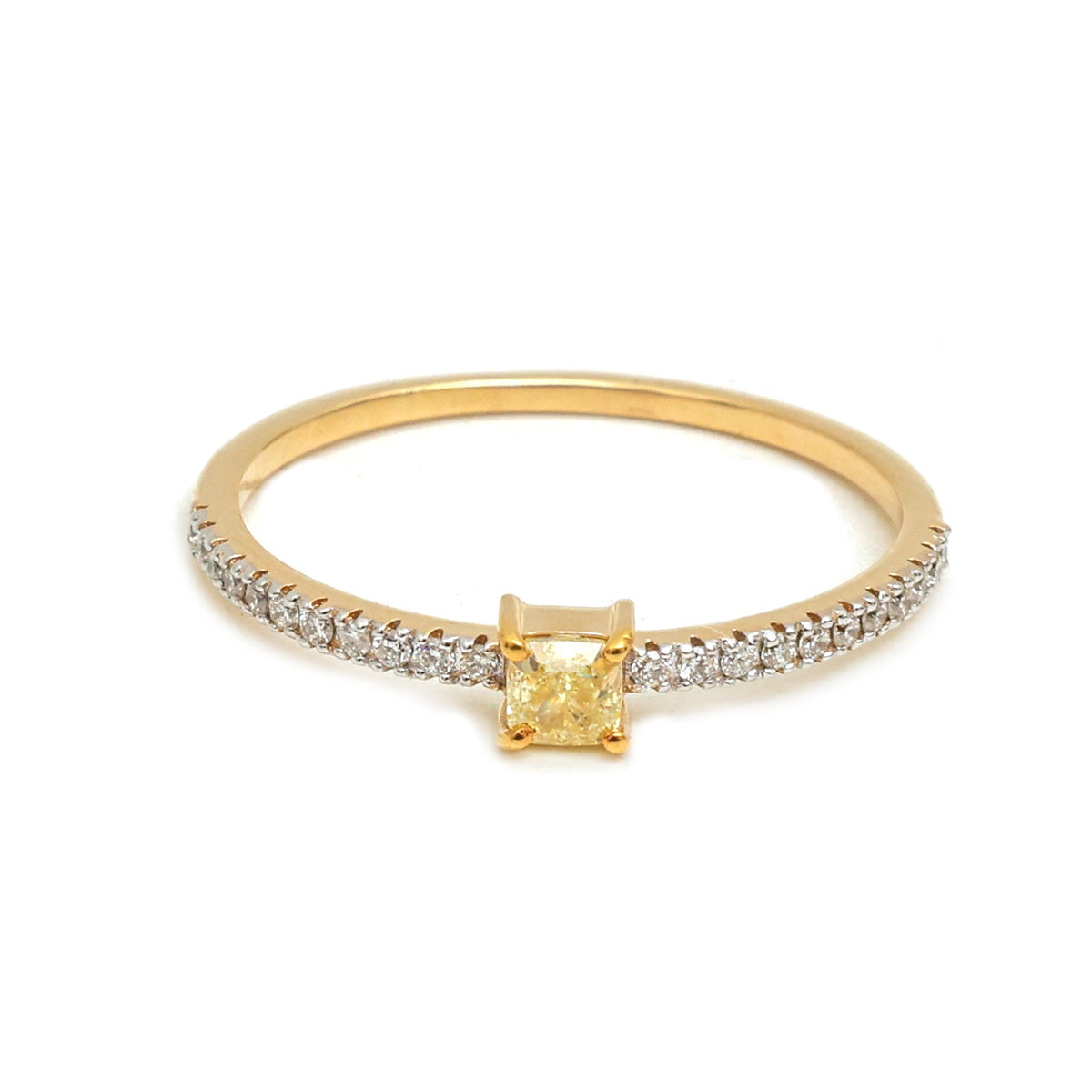 Yellow Diamond Diamond Ring