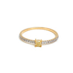 Yellow Diamond Diamond Ring