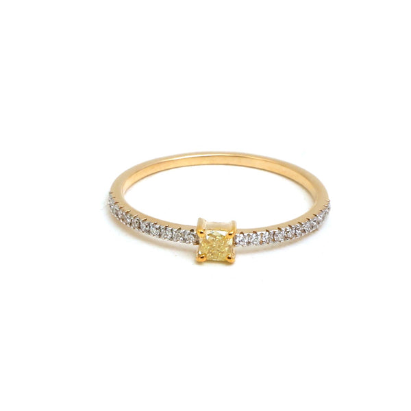 Yellow Diamond Diamond Ring