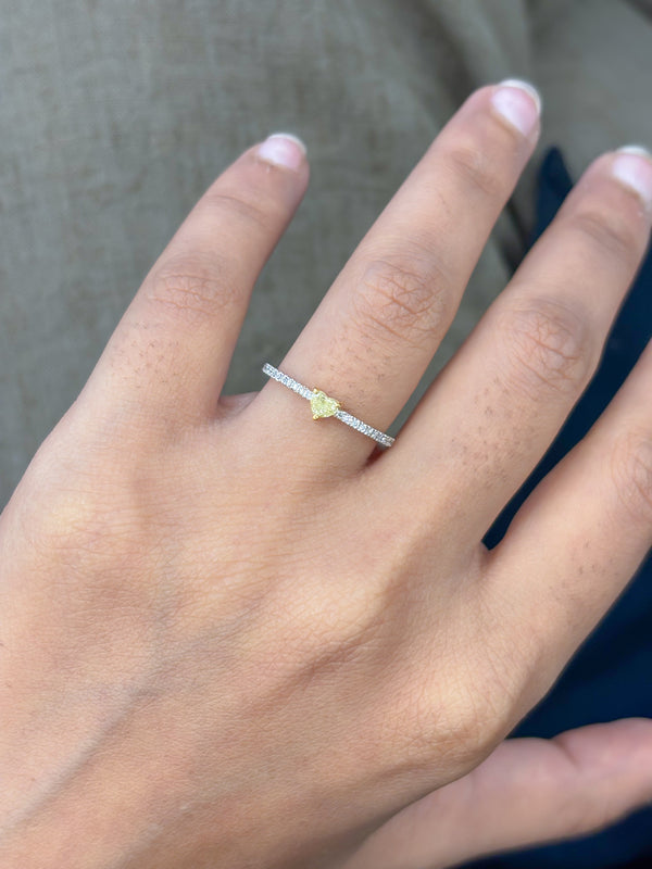 Yellow Diamond Diamond Ring