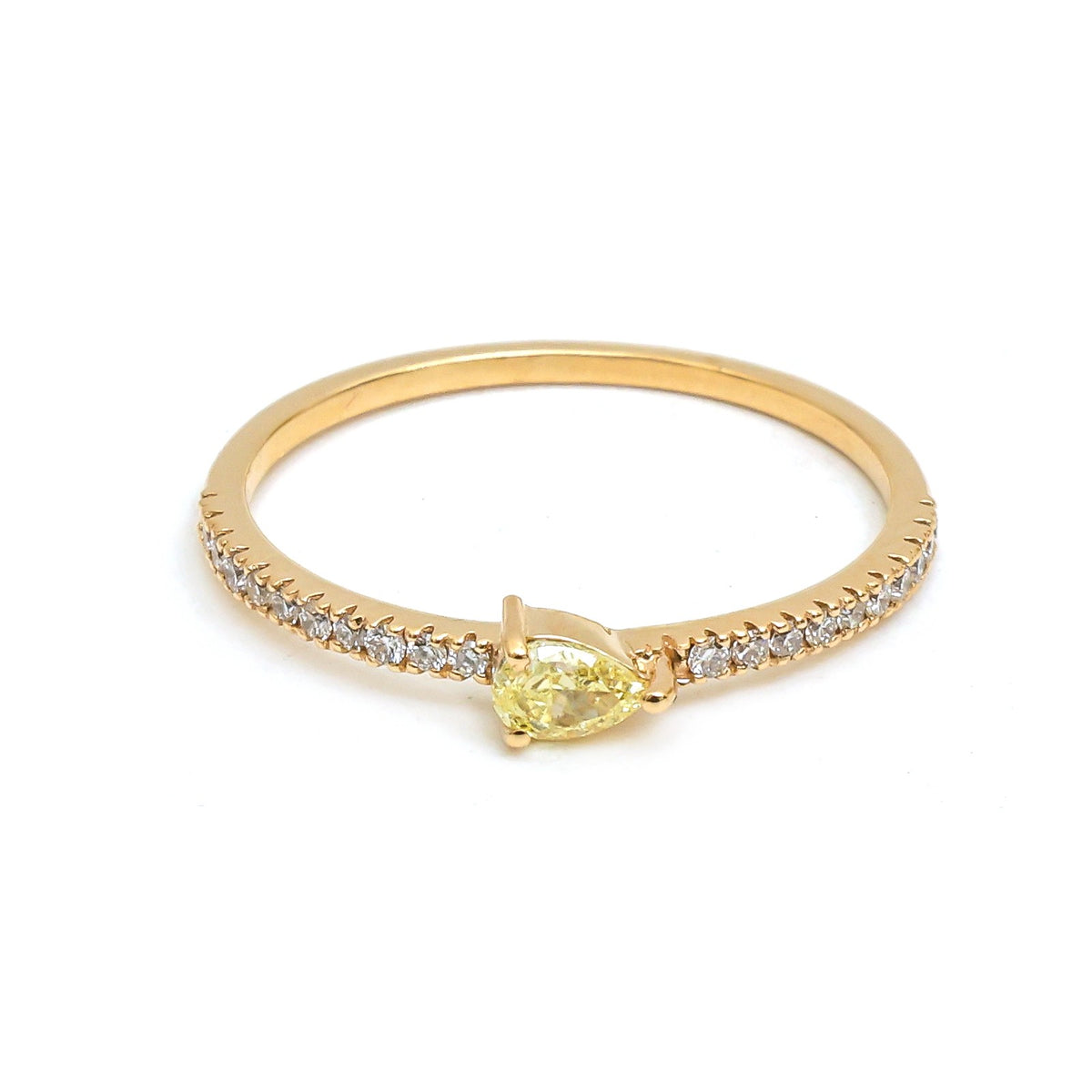 Yellow Diamond Diamond Ring