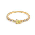 Yellow Diamond Diamond Ring