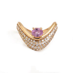 Diamond Pink Sapphire Ring