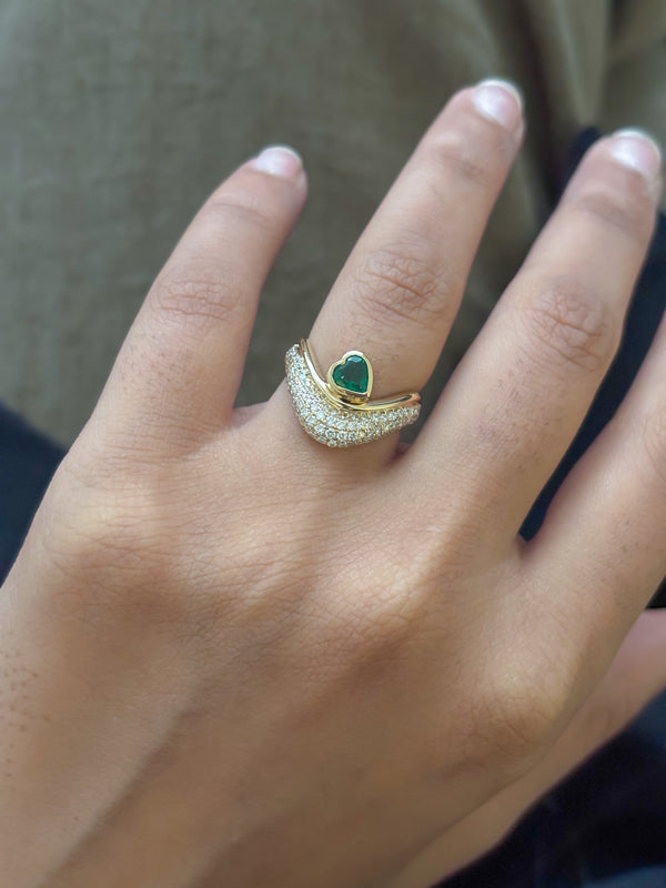 Diamond Emerald Ring