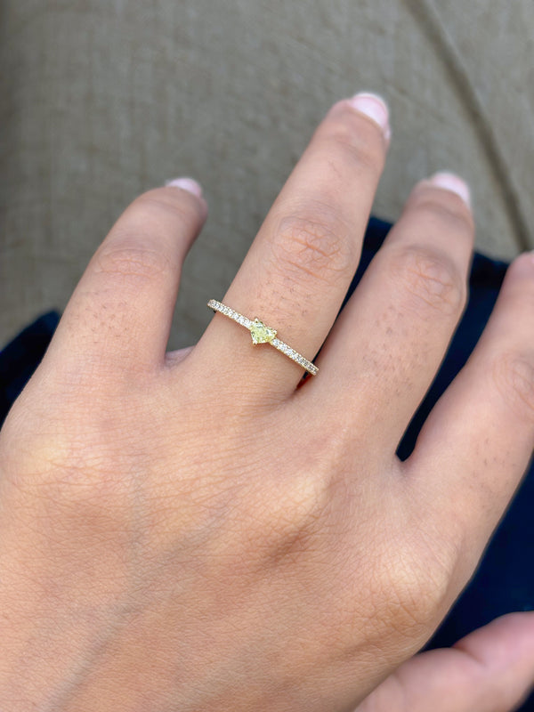 Yellow Diamond Diamond Ring