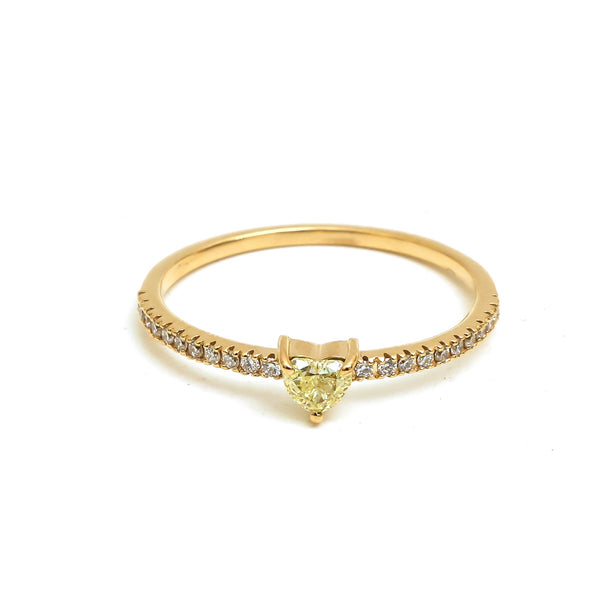 Yellow Diamond Diamond Ring