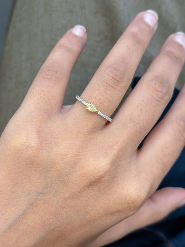 Yellow Diamond Diamond Ring