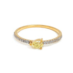 Yellow Diamond Diamond Ring
