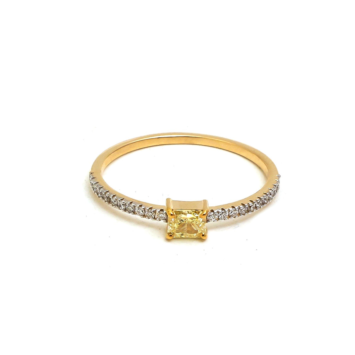 Yellow Diamond Diamond Ring