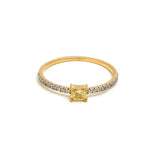 Yellow Diamond Diamond Ring