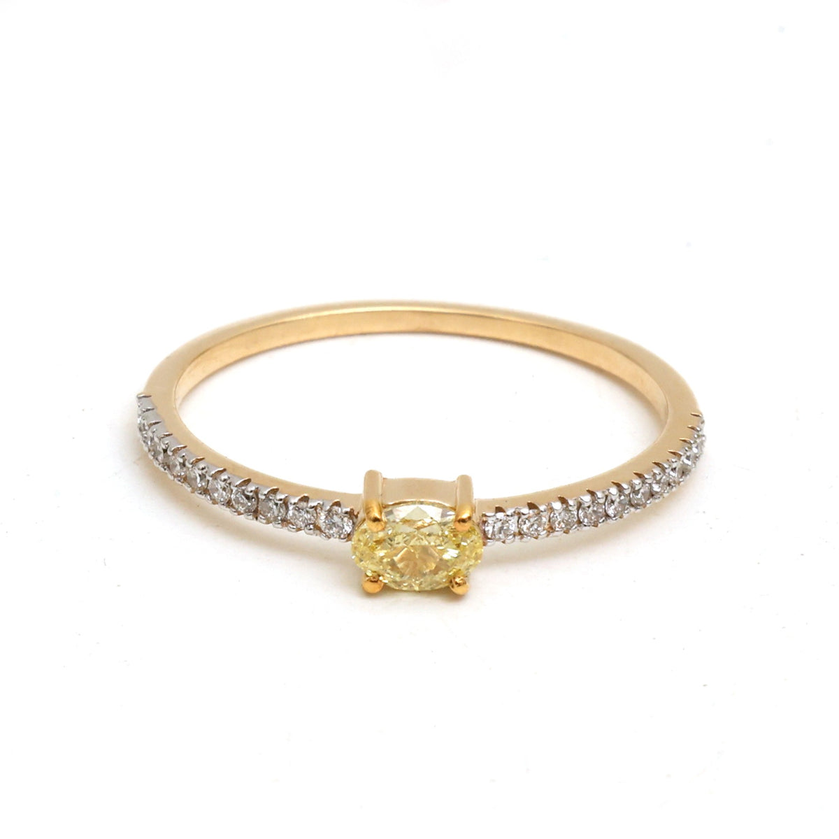 Yellow Diamond Diamond Ring