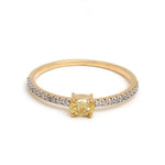 Yellow Diamond Diamond Ring