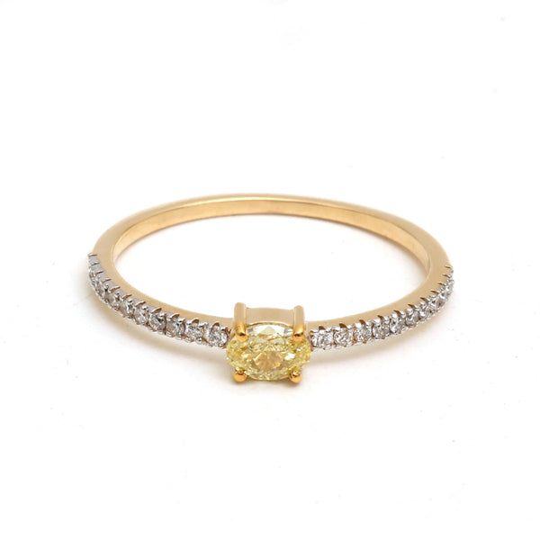 Yellow Diamond Diamond Ring
