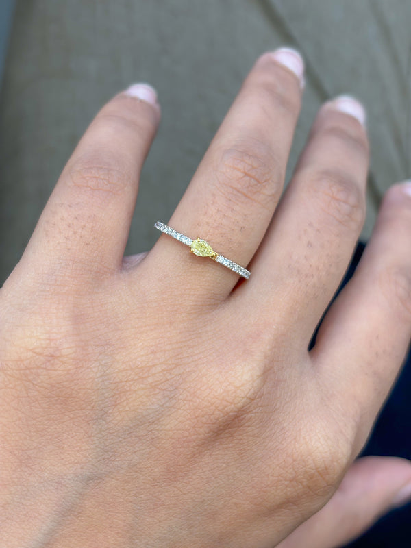 Diamond Yellow Diamond Ring