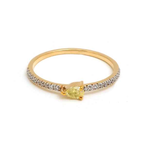 Diamond Yellow Diamond Ring
