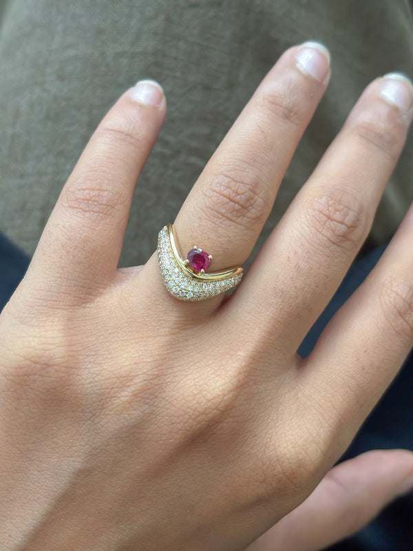 Diamond Ruby Ring