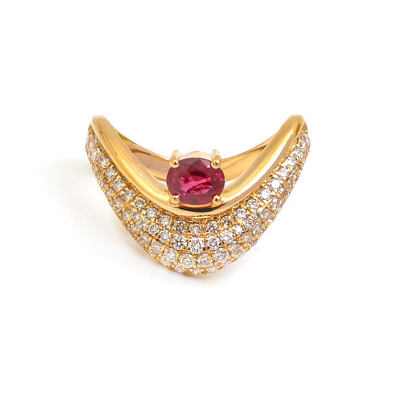 Diamond Ruby Ring