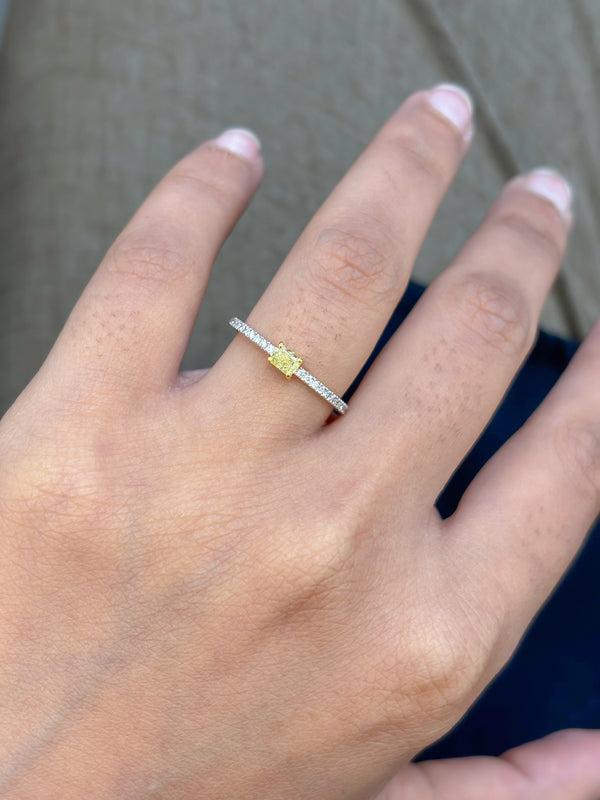 Yellow Diamond Diamond Ring