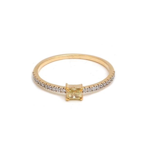 Yellow Diamond Diamond Ring