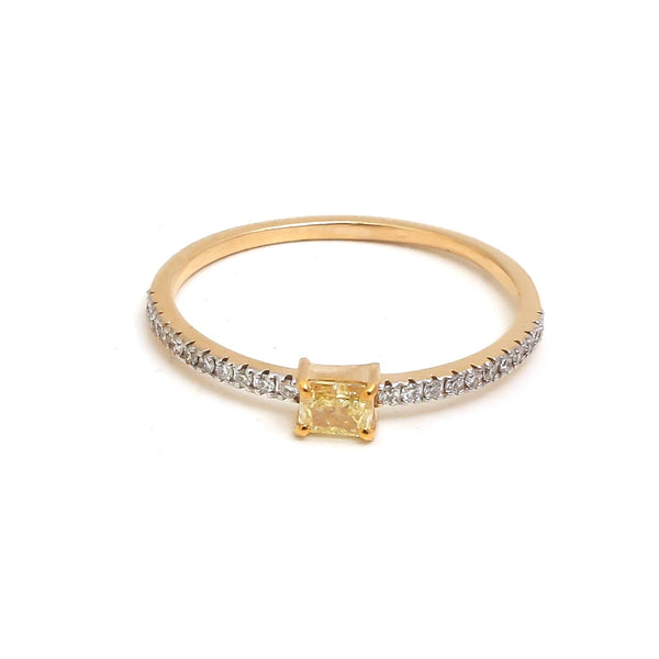Yellow Diamond Diamond Ring