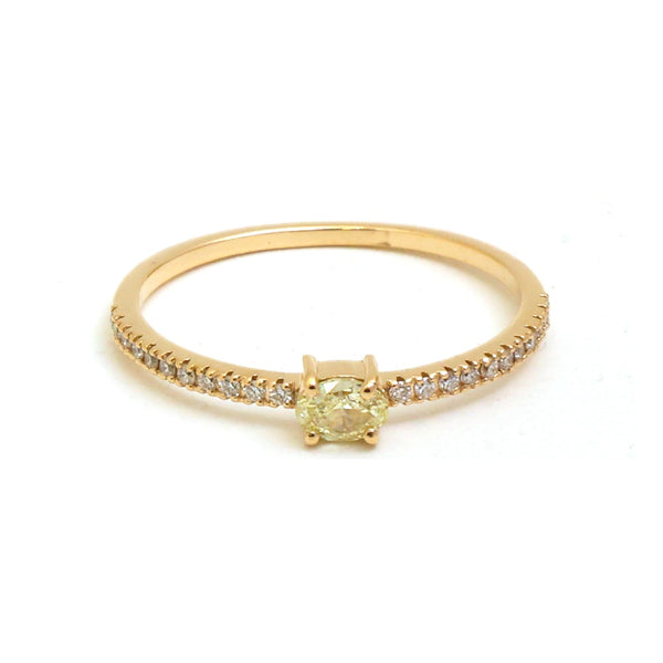 Yellow Diamond Diamond Ring