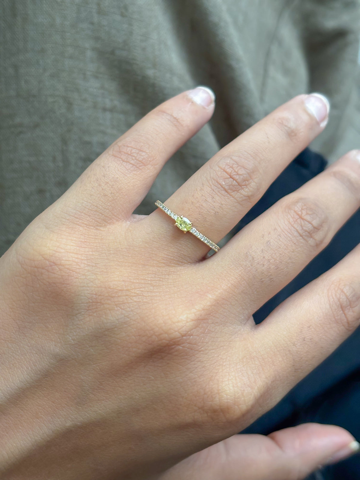 Yellow Diamond Diamond Ring