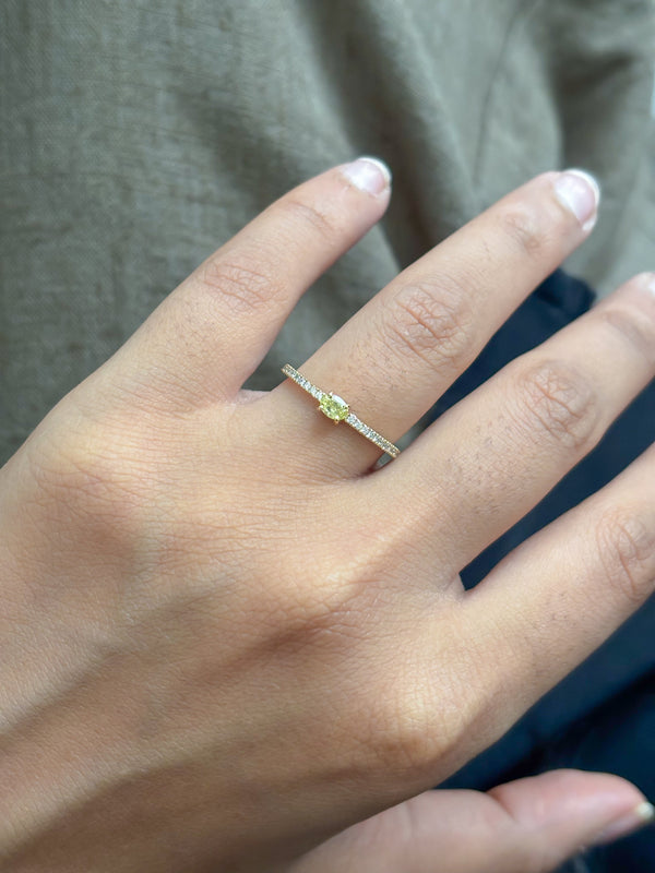 Yellow Diamond Diamond Ring